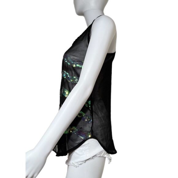 Iridescent Sequin Sheer Top  (NWOT) - Picture 5 of 10